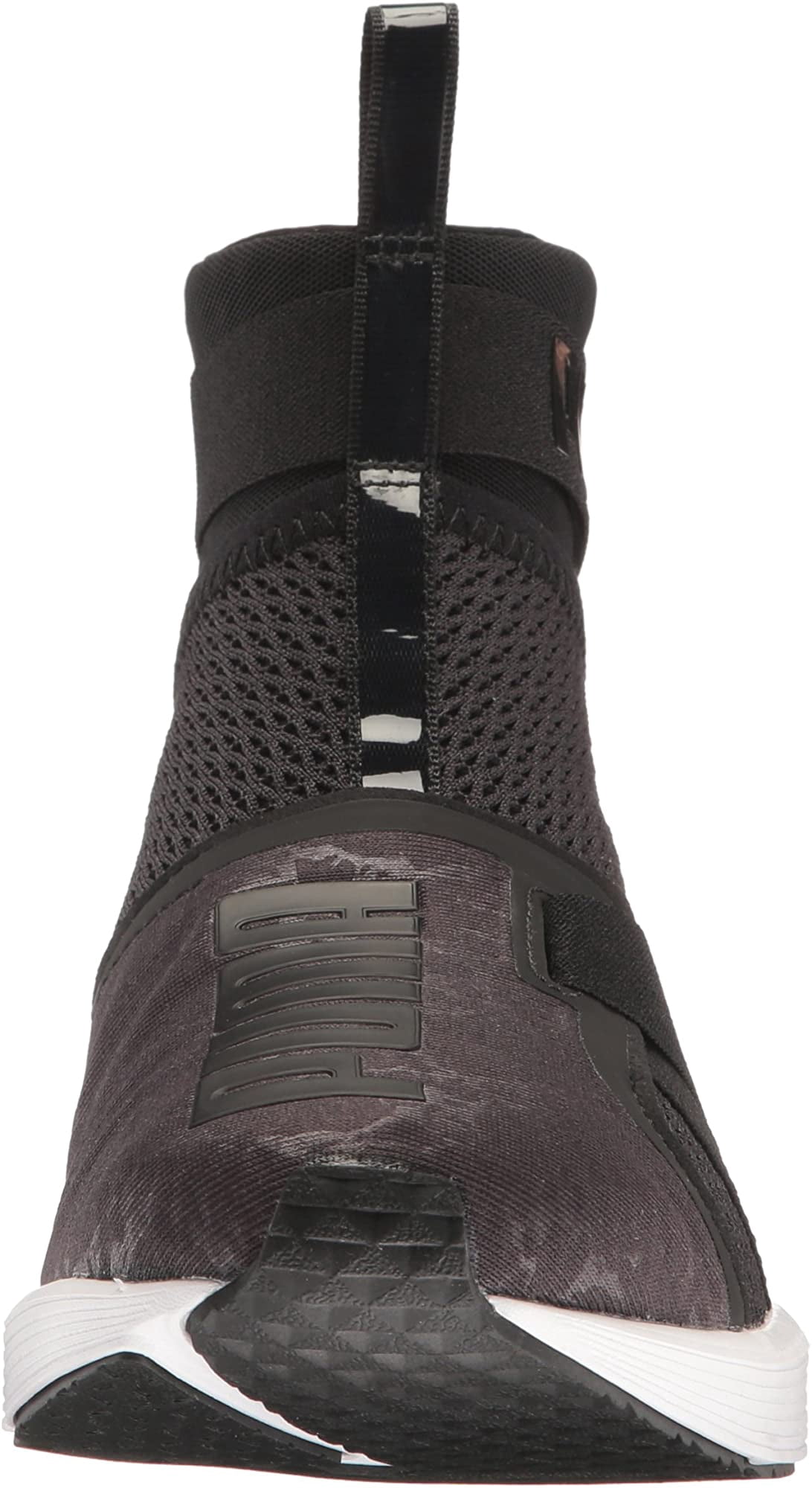 puma fierce strap black and white