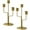 Gold, variant on 2 Pcs Taper Candlestick Holders 3-Headed Metal Candle Holders Candle Stands Elegant Candle Holder for Christmas Wedding Thanksgiving Holiday Decor,Gold,Topboutique