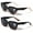 1 Peach 1 Demi, variant on 2 Pairs Women Bold Oversize Outdoor Reading Sunglasses - NOT BIFOCAL - Tinted Readers UV400 +1.50