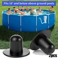 thumbnail image 6 of Swimming Pool Wall Valve Plugs Black Filter Pump Hole Plug Stopper for 2 Pcs, 6 of 7
