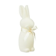 Easter Flocked Bunny Decor, Cream, 9 Inch, Way To Celebrate