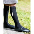 thumbnail image 3 of MeMoi  Side Pearls Cotton Blend Knee High Socks - Girls - Female, 6, Black, 3 of 3