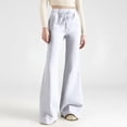 thumbnail image 2 of EDFBUYKRS Female Women Pants Casual Womens Cargo Pants Tall 34 Inseam Women Lined Sweatpants Wide Straight Leg Pants Bottom Sweatpants Joggers Pants Workout High Waisted Yoga Pants with Pockets Xxl, 2 of 6