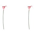 thumbnail image 4 of kurtrusly Wedding Decor With Simulated Calla - Choose Variety Of Colors And Styles With High 3D And Simulation Durable PU Tender pink 2PCS, 4 of 6