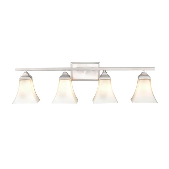 4504-BN Millennium Lighting 4 Light Bath Vanity-9 Inches Tall and 31.5 Inches Wide-Brushed Nickel Finish