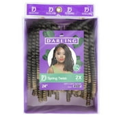 Darling Spring Twist Crochet Hair 2X Pack, 24 inch, #1/27, Adult, Female