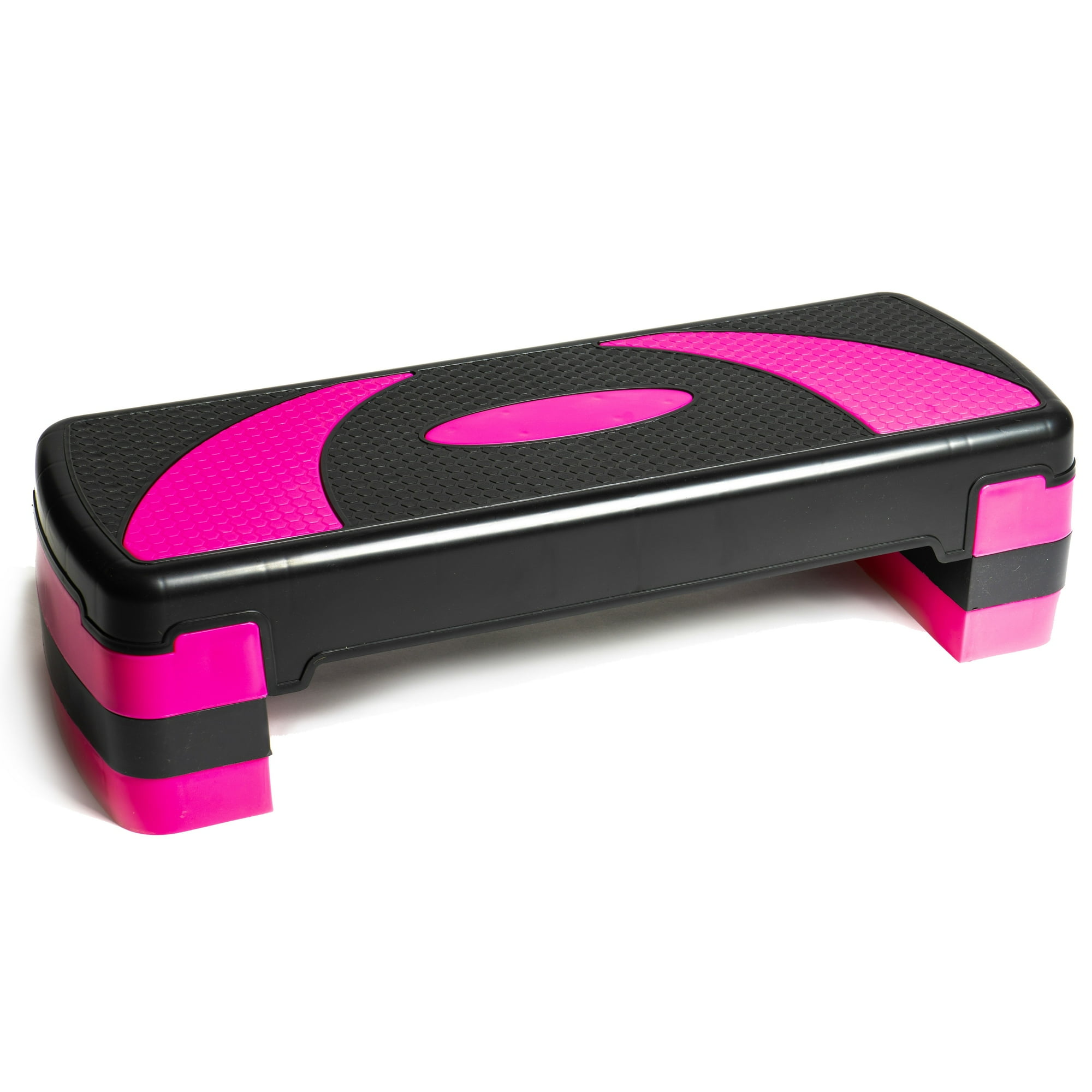 Plateforme D'Exercice Aérobique Réglable Avec 4 Rehausseurs Pour Step Et Fitness Domicile 682700