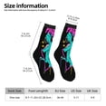 thumbnail image 4 of Goofa Rex Dinosaur With Sunglasses Printed Men's Crew Socks, Soft Durable Breathable Moisture-Wicking with Odor Control Cotton socks, 4 of 9