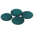 thumbnail image 3 of Decorative Round Teal Blue Dupion Poly Fabric Covered 2 Holes Buttons Scrapbooking Craft - Pack of 12 Pieces, 3 of 3