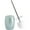 Turquoise, variant on WHOLE HOUSEWARES Modern Toilet Brush Set, Turquoise (1 Glass Mosaic Bathroom Accessory)