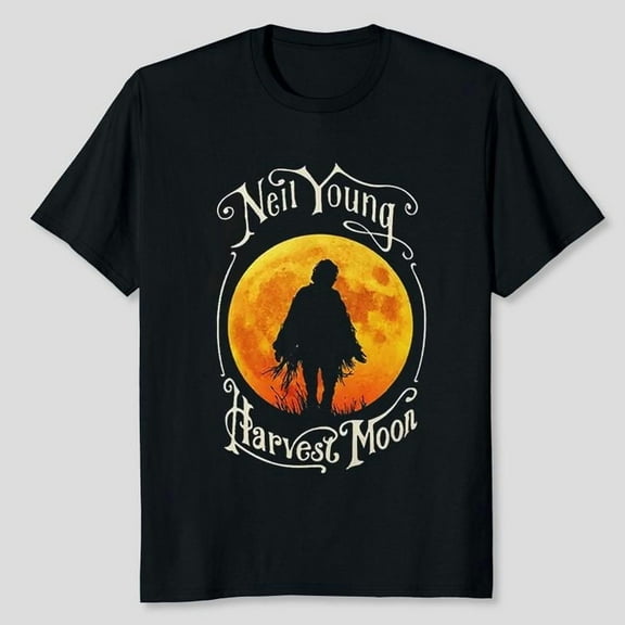Neil Young Harvest Moon T-Shirt Unisex, Sizes S-5XL, Tbun