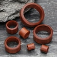 thumbnail image 3 of A Pair of Sabo Wood Double Flared Tunnel Plug, 3 of 3