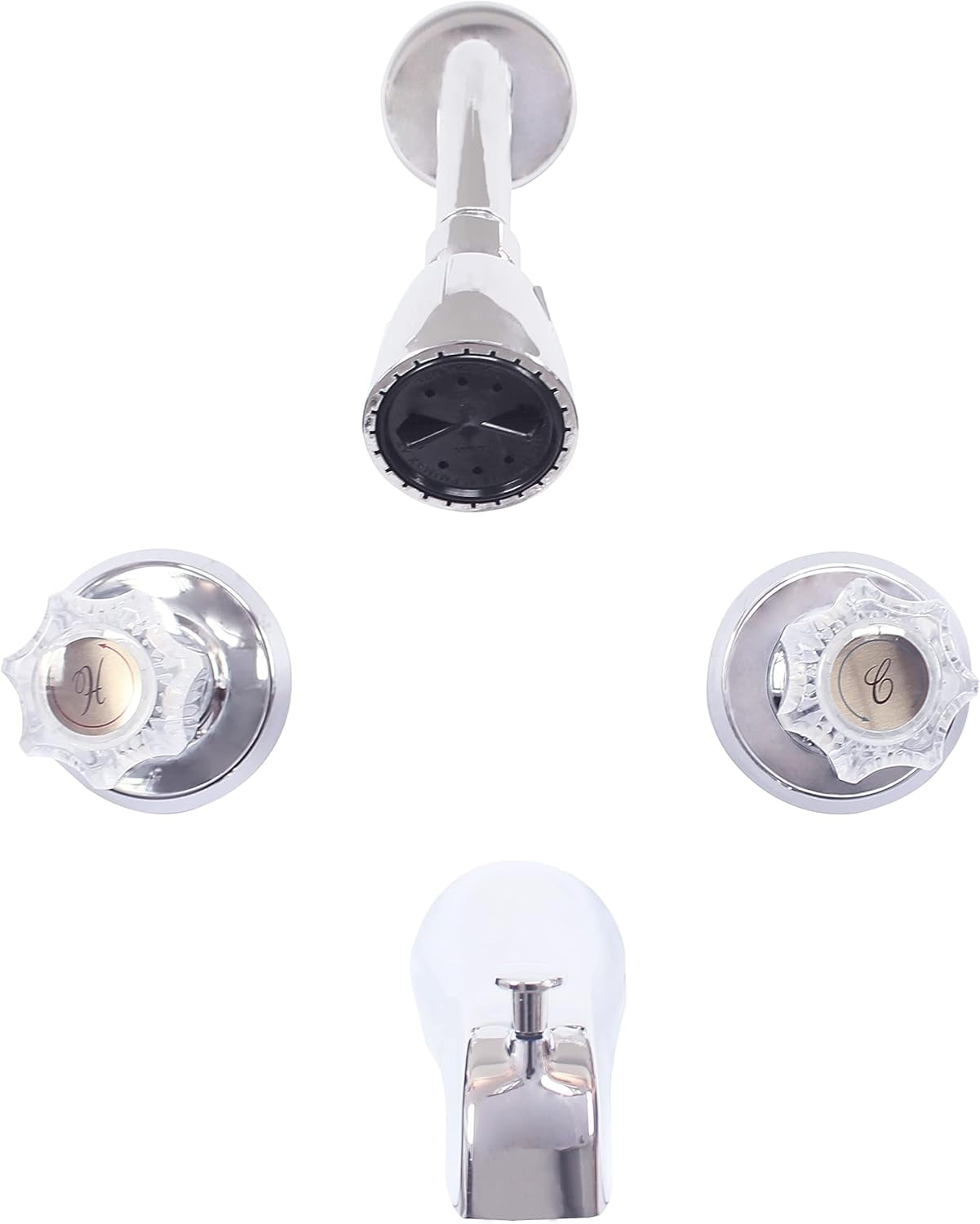WMF Metal Silver 2 Handle Tub and Shower Faucet