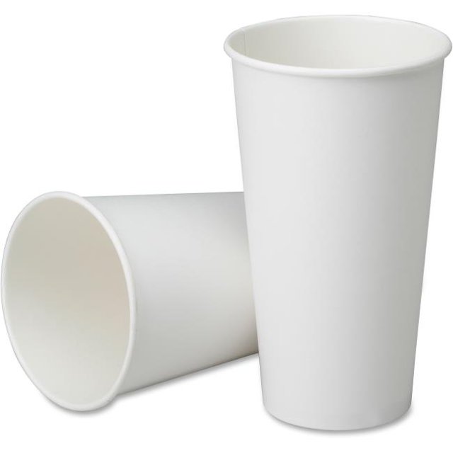 32 oz Paper Cups for Cold Beverages, White