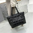 thumbnail image 7 of Wovilon Women'S Tote Bag Large Shoulder Bag,Tote Padded Winter Handbag Space Tote Bag Feather Shoulder Bag Shopping, 7 of 7