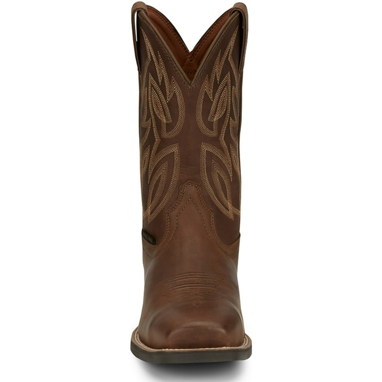 Justin® (Men\'s 9.5 D) Canter™ Pull-On Steel Toe Work Boots in Brown - $195 Justin Men main image 2