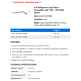 thumbnail image 2 of A/C Liquid Hose - Compatible with 1998 - 1999 GMC K2500, 2 of 2