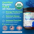 thumbnail image 2 of biophix Blulina Organic Blue Spirulina Powder 6 oz 170 g - Rich in Nutrients - Superfood Supplement - Natural Blue Pigment, 2 of 9