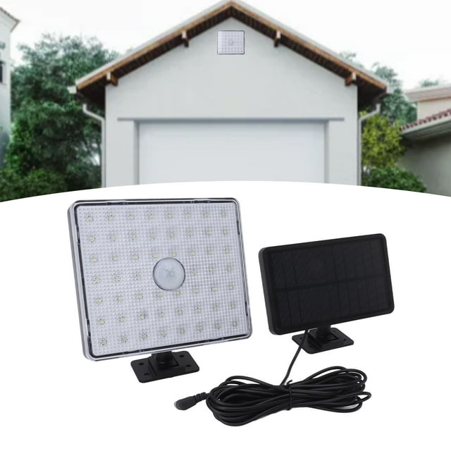 Luz del sensor solar, luces solares al aire libre 54 lámpara de movimiento solar impermeable luces de pared solares LED al aire libre rendimiento finamente sintonizado