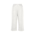 thumbnail image 3 of Capris Sweatpants for Men Wide Leg Drawstring Below Knee Shorts White Crooped Pants with Pockets Size XL, 3 of 7