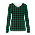 thumbnail image 4 of Soft T Shirts for Women Long Sleeve V Neck Plain Tshirts Casual Loose Fit Tunic Tops Spring Fall Basic Tees (X-Large, Army Green 01), 4 of 5