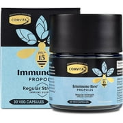 Comvita Immune Bee Propolis Extract Pfl15 Regular Strength, Veg Capsules, 30 Ea, 2 Pack