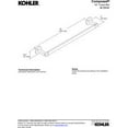thumbnail image 3 of KOHLER K-73141-CP Composed 18-Inch Bathroom Towel bar, Polished Chrome, 3 of 3