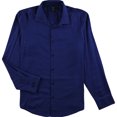 thumbnail image 1 of Alfani Vesper Twill - Camisa con botones para hombre, color azul, XL, 1 of 1
