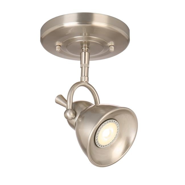 Design House 578021 Pierce Single Light Led Directional Ceiling Light Satin Chrome