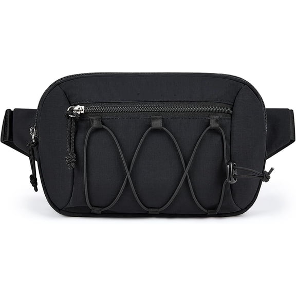 Fanny Packs for Women Small Belt Bag with Adjustable Strap Waist Pack for Running Workout Traveling Hiking, Black