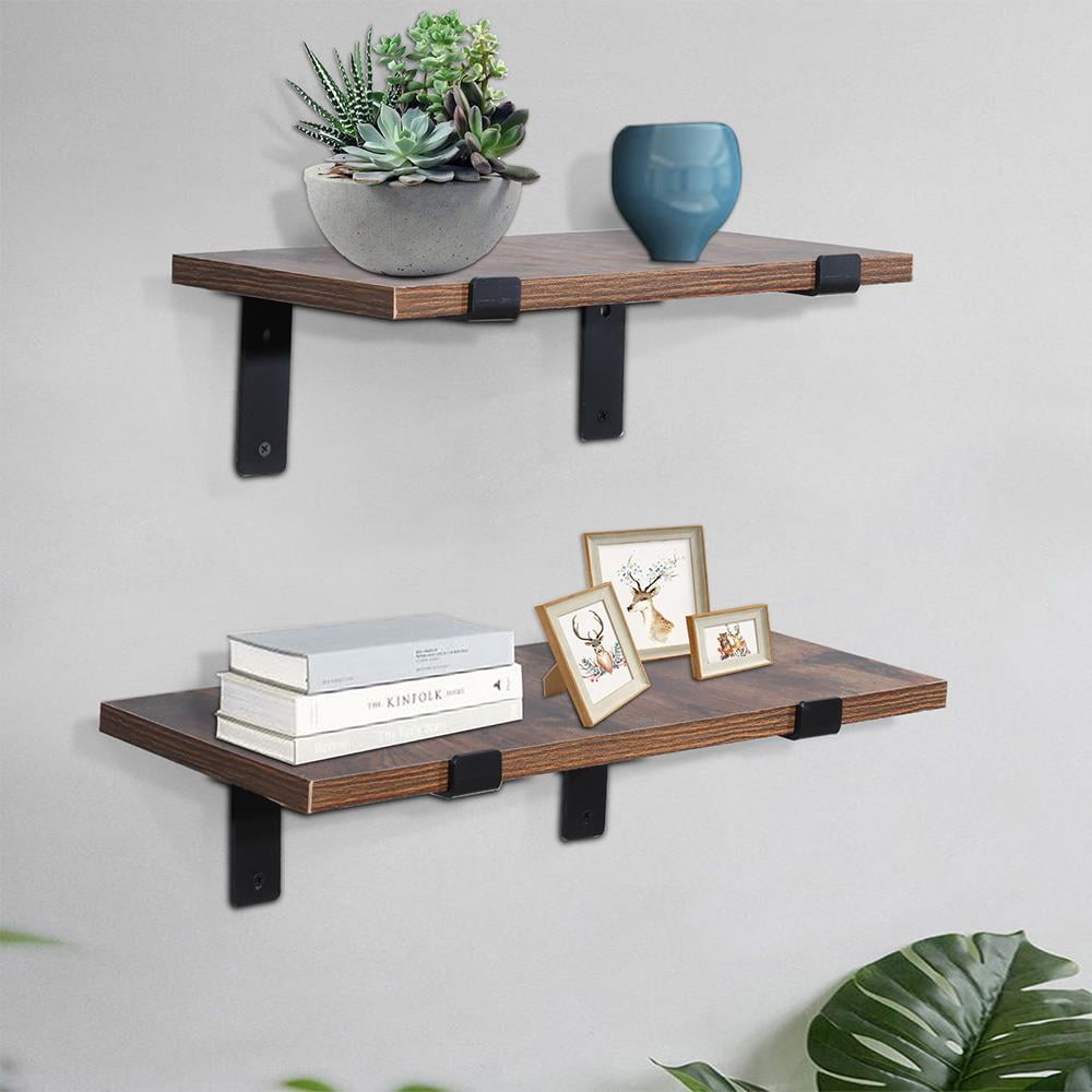SamyoHome 4 Pack 7.25 Inches Durable Shelf Bracket for Hanging DIY Storage