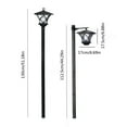 thumbnail image 3 of Easter Decorations Kokovifyves Outdoor Post Lights Pole Lights Outdoor Decorative Floor Lamp Vintage for Patio Garden Backyard Front/Back Door Solar Floor Lamps Outdoor Lights, 3 of 9