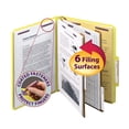 thumbnail image 4 of Smead® Pressboard Classification Folders, 2 Dividers, Letter Size, Yellow, Box Of 10, 4 of 9