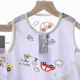 thumbnail image 4 of TOWED22 Toddler Baby Boy Summer Clothes Farm Animal Embroidery Short Sleeve T Shirt Top Plaid Shorts 2Pcs Casual Outfits Set Grey,6-12 M, 4 of 4
