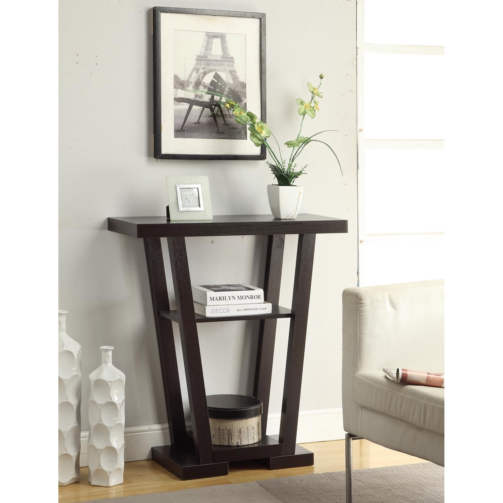 Convenience Concepts Newport V Console, Multiple Finishes
