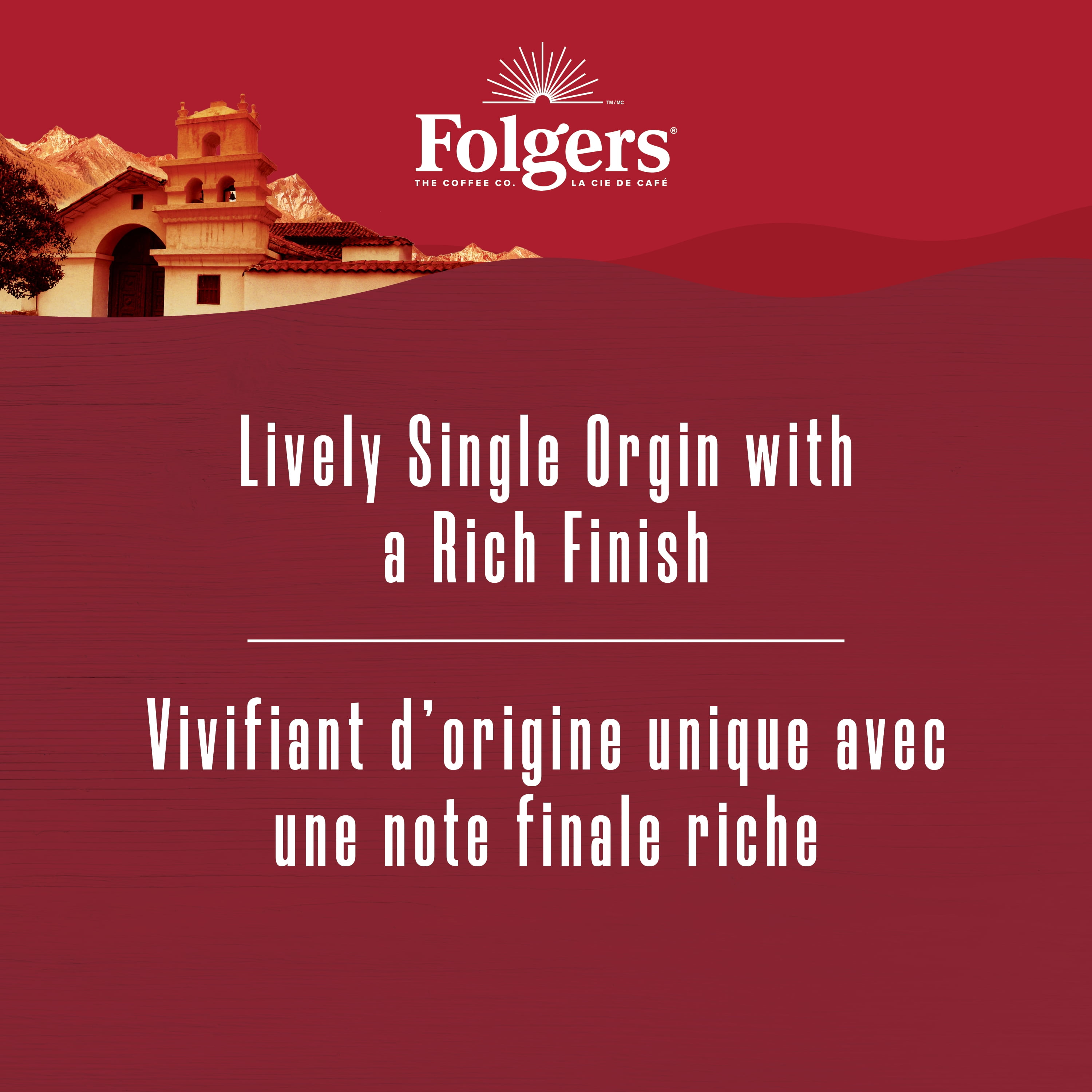 Folgers Lively Colombian Medium Roast K-Cup Coffee Pods, 30 Pods