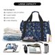 thumbnail image 5 of Disketp Dark Blue Christmas Bolsa de Viaje Tipo Duffle, Bolso de Mano para Fin de Semana para Mujer, Bolsa de Gimnasio Ligera para Hombre, Esencial para Viajes, 5 of 7