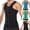 #02-Black, variant on Men Sauna Vest Hot Sweat Waist Trainer Corset Neoprene Tank Top Shapewear Shirt Workout Suit