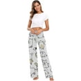 thumbnail image 6 of Women Pajama Pants Lounge Pants Long Stretch Comfy Sleepwear Pig Freehand, 6 of 7