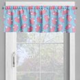 thumbnail image 4 of Ambesonne Vibrant Valance & Curtain, Cartoon Piglets Wings, 55"x45", Pale Pink Pale Blue, 4 of 7
