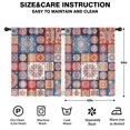 thumbnail image 2 of Blackout Kids Curtains,Boho Bohemia Flower Childrens Insulated Curtains Set Of 2,Bedroom Essentials,Toddler Room Decor 42"x54"(106x137cm), 2 of 4