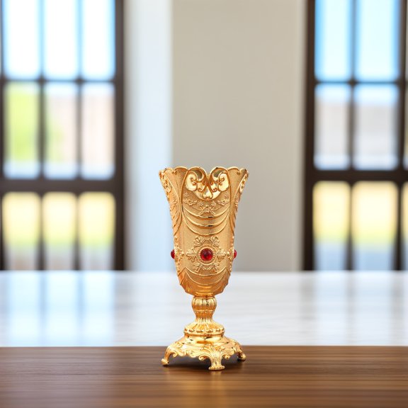 HONMEET European Style Alloy Craft Vase for Flower Arranging and Vintage Home Decor Piece