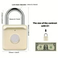 thumbnail image 3 of Fingerprint Padlock, Smart Padlock, Locker Lock, Biometric Metal Keyless Fingerprint, 3 of 5