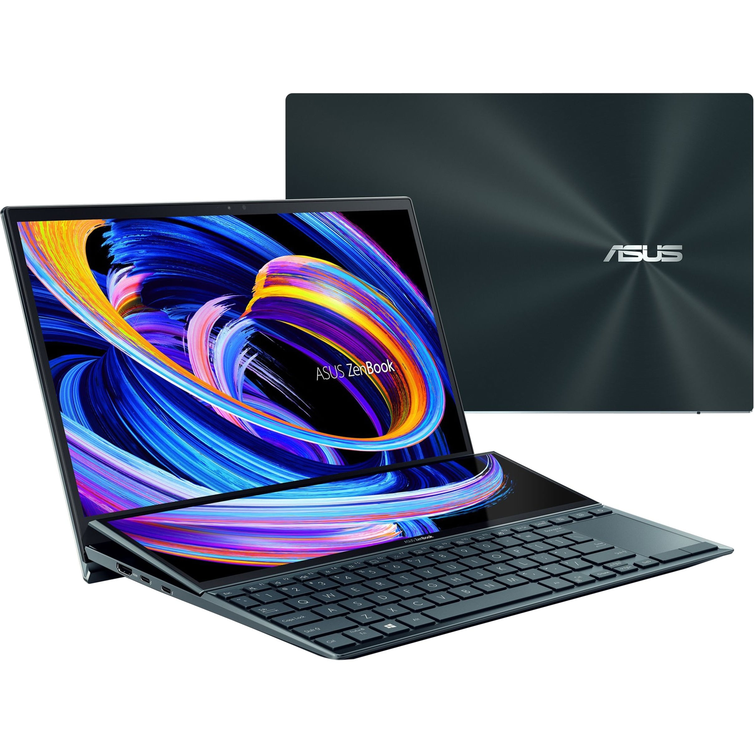 ASUS ZenBook Duo 14" FHD Touchscreen Laptop, Intel i7-1195G7, RAM, 1TB Windows 11 Pro, Celestial Blue, - Walmart.com