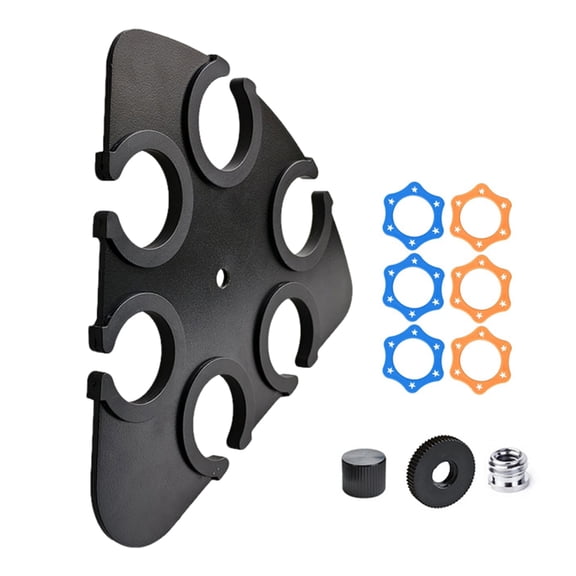 Durability On-Stage Multi Mic Holder Microphone Tray with AntiSlip Plastic Pad for Up to 8Mics Secure &Neat Storage