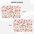 thumbnail image 4 of Linen Placemat With 18×12in Double Stitching Is Effectively Insulated And Foldable For Family Hotel Picnic Trips Red Heart Symbol Six Piece, 4 of 8