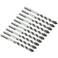 thumbnail image 1 of Broca Helicoidal, Broca Triangular, 10 Uds., Juego De Brocas Helicoidales, Triángulo Fuerte, Duradero, Madera, Cerámica, Brocas Para Pared, Herramientas De Perforación ANGGREK No, 1 of 7