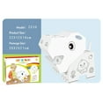 thumbnail image 4 of Mistaha Kids Doodle Drawing Model Early Educational Toy with Beautiful Flowers Cute Cartoon Pattern Color Markers Hippo Appearance Shape, 4 of 8