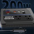 thumbnail image 4 of Inversor Corriente para Automóvil 200W DC 12V A AC 110V Computadora Portátil, 4 of 9