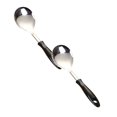 thumbnail image 1 of 2PC Stainless Steel Cutlery Set Stainless Steel Kitchen Utensils Rice Spoons Electric Wooden Handles Cooking Spatulas Soup Spoons Leaking Spoons Frying Spatulas Household Kitchen Utensils Silver, 1 of 8